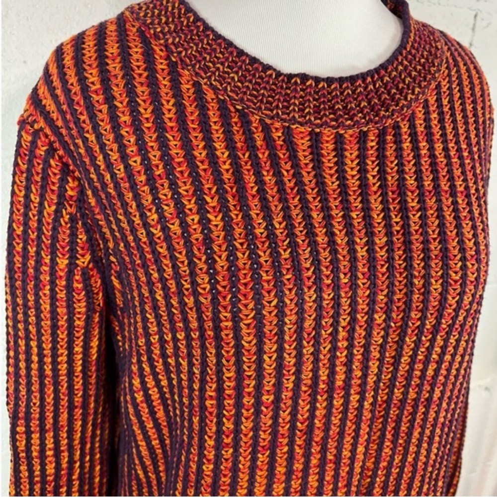 CAbi M Knit 100% Cotton Crewneck Sweater
